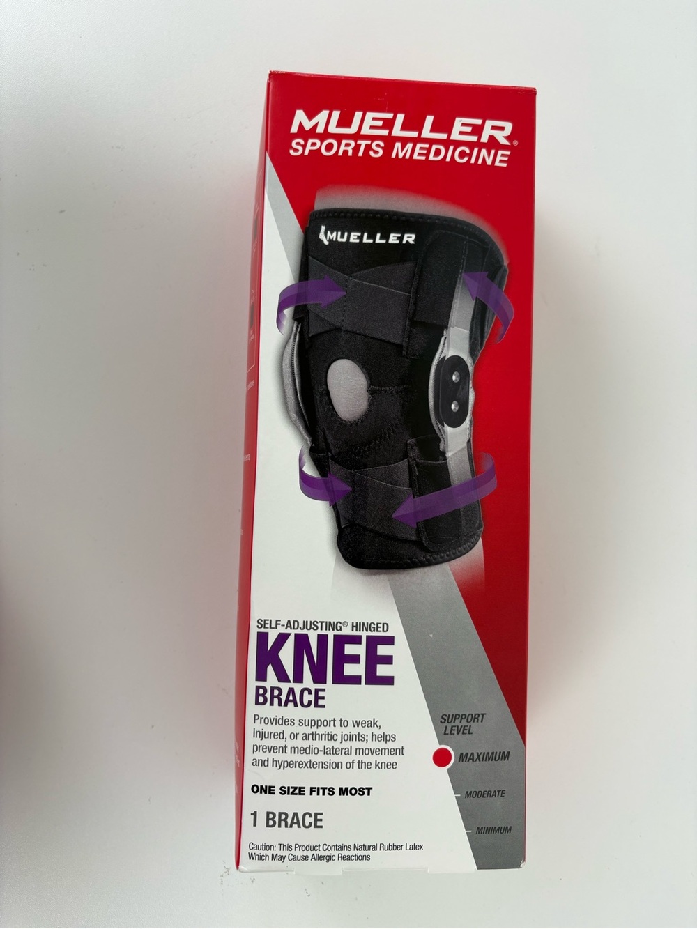 NWT MUELLER Sports Medicine Self Adjusting Hinged Knee Brace